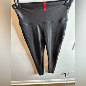 SPANX Shiny Black Leggings